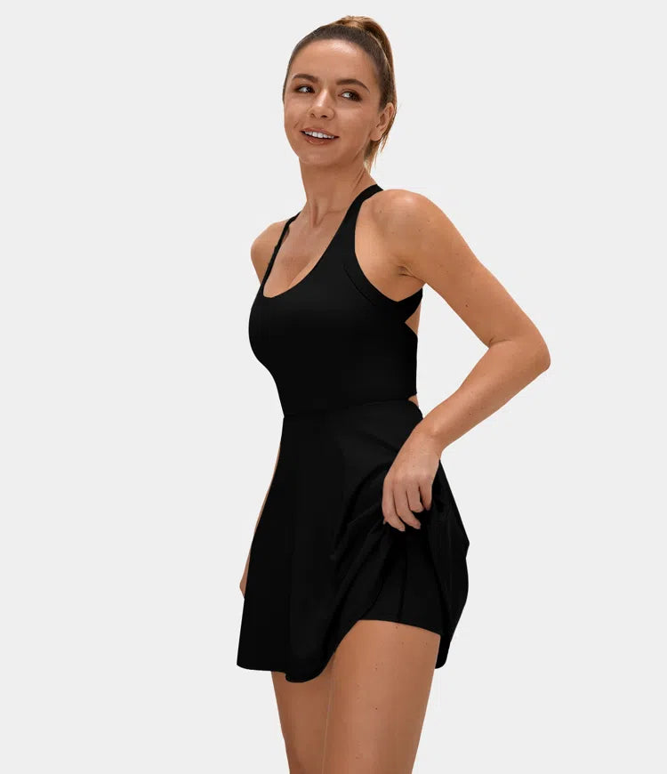 TrueBody By Sio™ ChicTone Halter Tennis Bodysuit